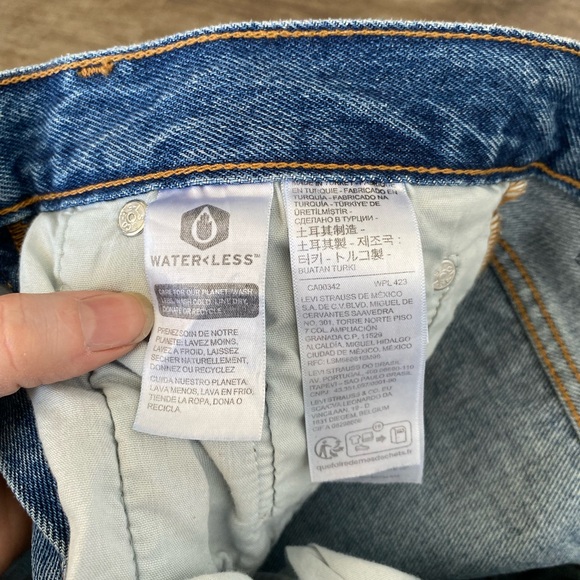 MSRP $108 NWT 24x32 Super Cute High Rise Levi’s “501 Skinny” Jeans in We Talk - Picture 5 of 13